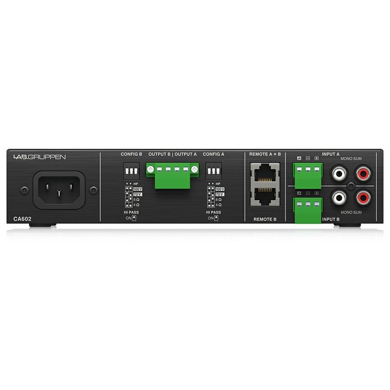 LAB.GRUPPEN ラブグルッペン CA602 2chパワーアンプ 2 x 60W(4Ω,8Ω,70V