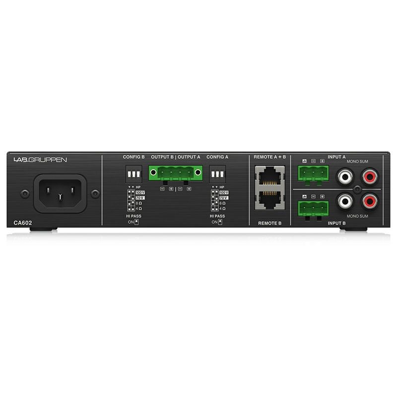 LAB.GRUPPEN ラブグルッペン CA602 2chパワーアンプ 2 x 60W(4Ω,8Ω,70V