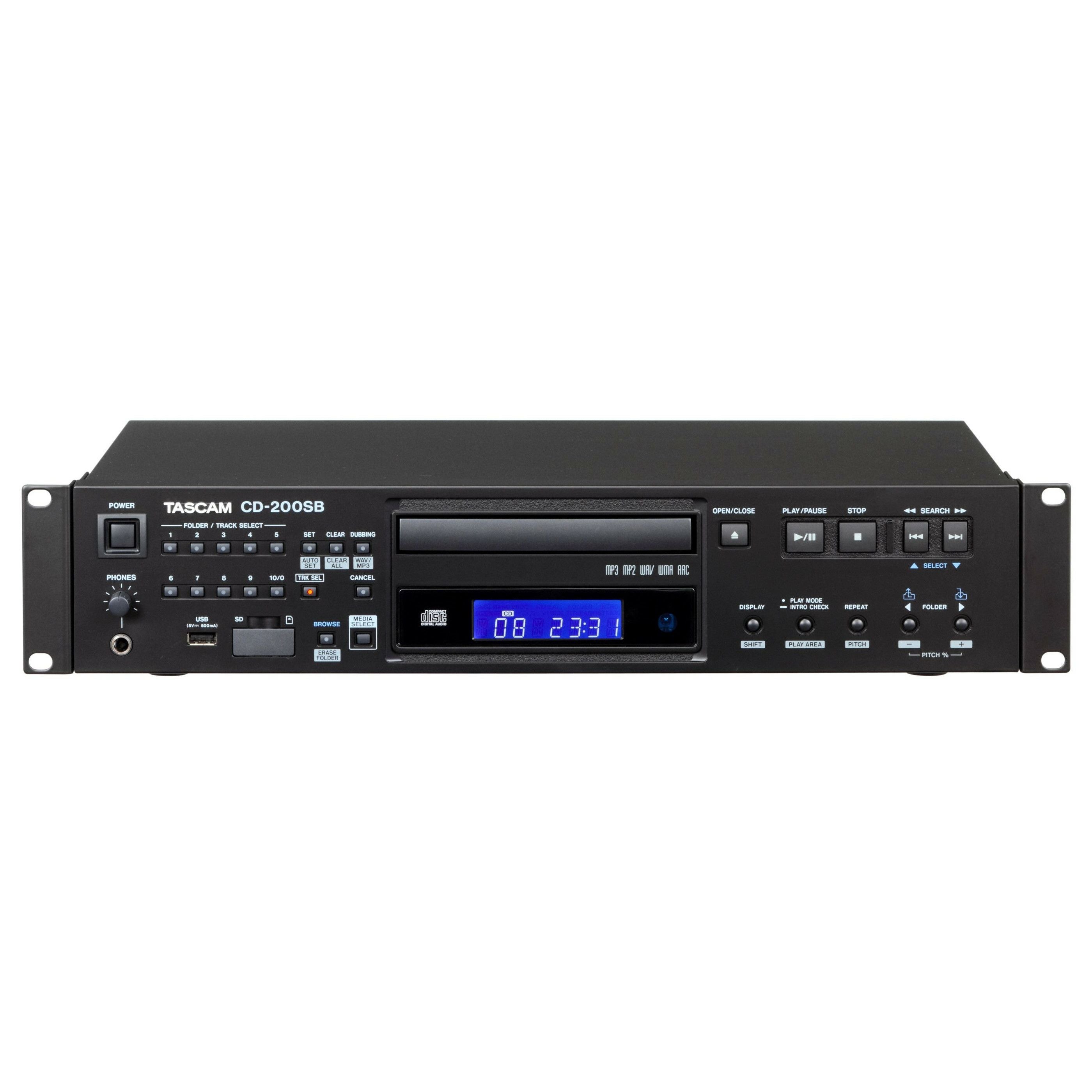 TASCAM CD-200 CDプレーヤー 業務用　タスカム CD-200 | Professional CD Player | TASCAM - United States