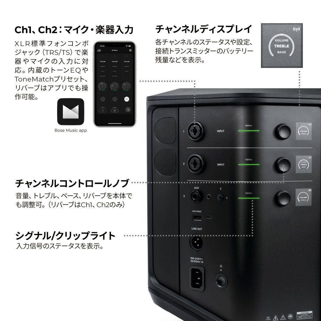 BOSE ボーズ S1 Pro+ ワイヤレスPAシステム | JATO online shop